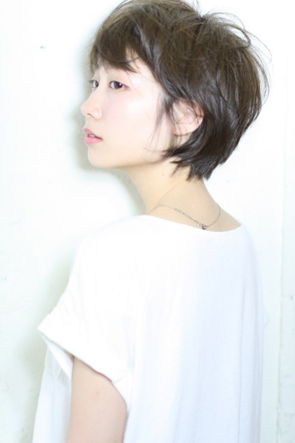 簡単スタイリング 耳かけ小顔ショート Yoshida 銀座 美容院 美容室 Anteret アンテレ