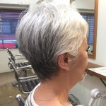 『白髪ショート』