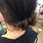 暑い夏はパーマとハイライトでお洒落にまとめ髪！